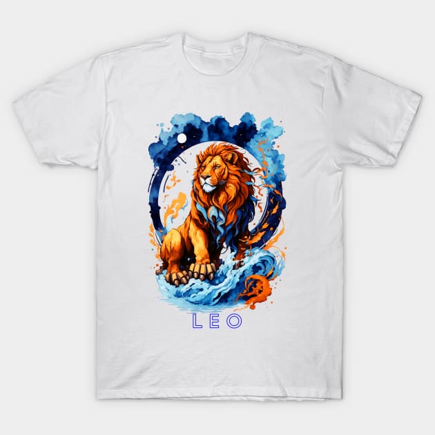 Zodiac sign Leo T-shirt T-Shirt by Emotiondesign